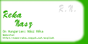 reka nasz business card